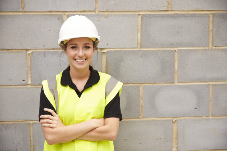 woman in construction